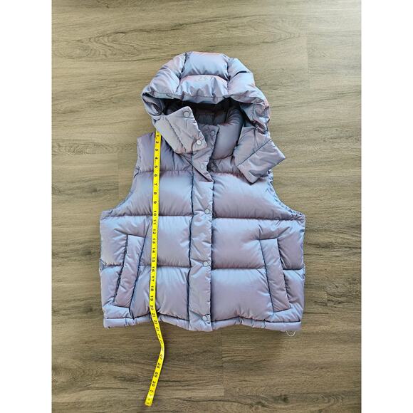 lululemon athletica Heathered Wild Indigo Wunder Puff Cropped Vest Size 10 - Picture 15 of 16